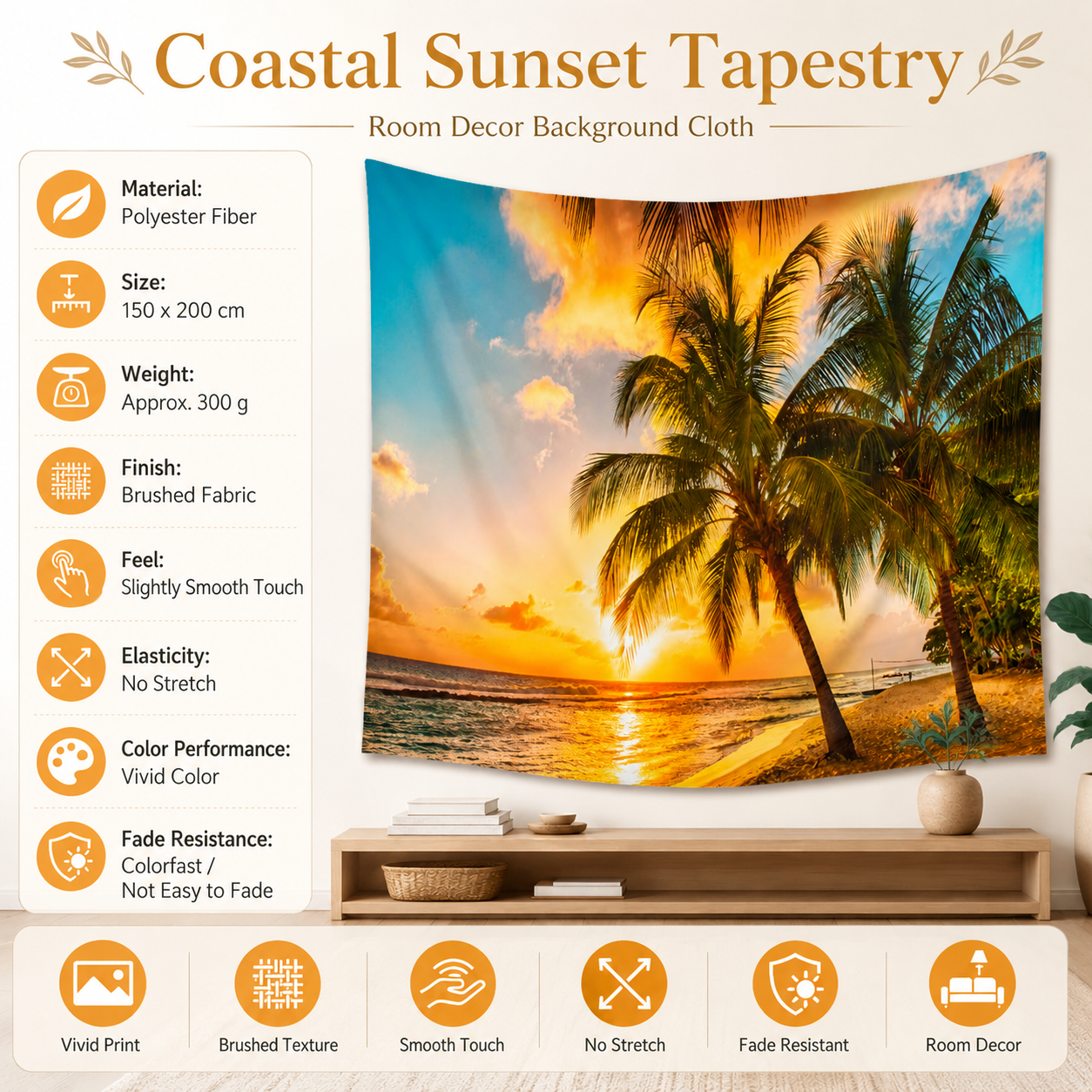 Nature Scenery Tapestry Wall Hanging